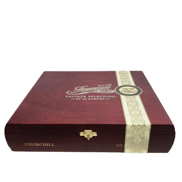 RARE Collectible Famous Private Selection 70th Anniv Edition La Aurora Cigar Box - Picture 1 of 10